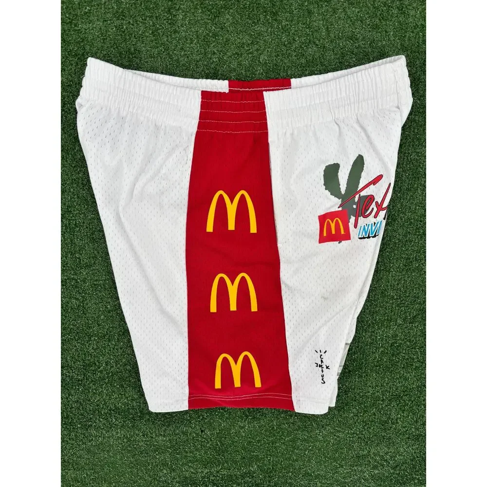 Travis Scott x McDonald's Cactus Jack All American Shorts Size Large - Picture 6 of 7